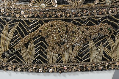 Lot 218 - A fine Chanel couture by Karl Lagerfeld gold embroidered 'leopard' dress, Spring-Summer 1996