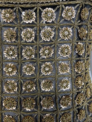 Lot 218 - A fine Chanel couture by Karl Lagerfeld gold embroidered 'leopard' dress, Spring-Summer 1996