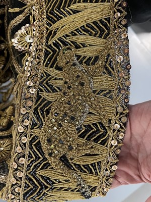 Lot 218 - A fine Chanel couture by Karl Lagerfeld gold embroidered 'leopard' dress, Spring-Summer 1996