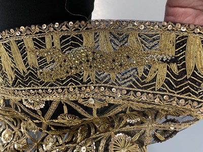 Lot 218 - A fine Chanel couture by Karl Lagerfeld gold embroidered 'leopard' dress, Spring-Summer 1996