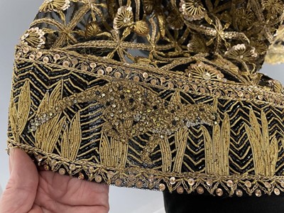 Lot 218 - A fine Chanel couture by Karl Lagerfeld gold embroidered 'leopard' dress, Spring-Summer 1996
