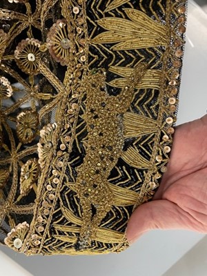 Lot 218 - A fine Chanel couture by Karl Lagerfeld gold embroidered 'leopard' dress, Spring-Summer 1996
