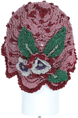 Lot 206 - A Vivienne Westwood knitted lurex hat, 'On Liberty' collection, Autumn-Winter 1994-95