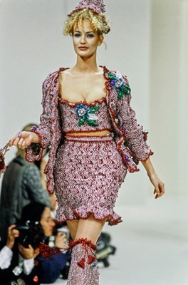 Lot 206 - A Vivienne Westwood knitted lurex hat, 'On Liberty' collection, Autumn-Winter 1994-95