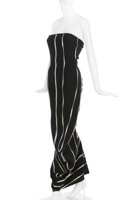 Lot 210 - A rare John Galliano striped wool sheath, 'Dolores' collection, Autumn-Winter 1995-96