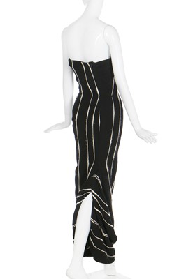Lot 210 - A rare John Galliano striped wool sheath, 'Dolores' collection, Autumn-Winter 1995-96