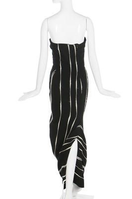 Lot 210 - A rare John Galliano striped wool sheath, 'Dolores' collection, Autumn-Winter 1995-96
