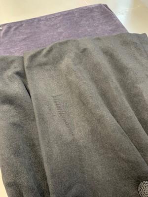 Lot 87 - An American licensed copy of a Balenciaga black wool coat, circa 1960