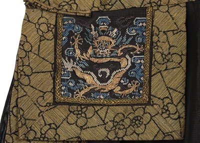 Lot 264 - An embroidered summer formal robe or Chaofu, Chinese, 19th century