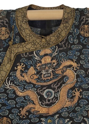 Lot 264 - An embroidered summer formal robe or Chaofu, Chinese, 19th century