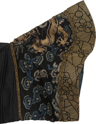 Lot 264 - An embroidered summer formal robe or Chaofu, Chinese, 19th century