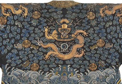 Lot 264 - An embroidered summer formal robe or Chaofu, Chinese, 19th century
