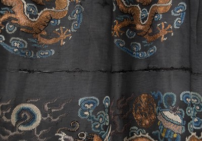 Lot 264 - An embroidered summer formal robe or Chaofu, Chinese, 19th century