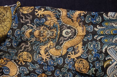 Lot 264 - An embroidered summer formal robe or Chaofu, Chinese, 19th century