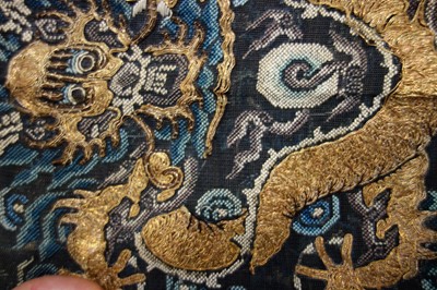 Lot 264 - An embroidered summer formal robe or Chaofu, Chinese, 19th century