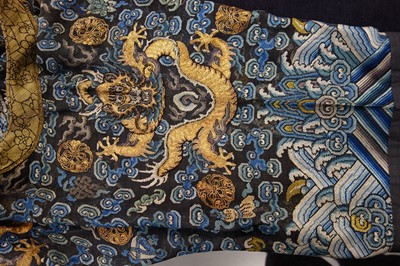 Lot 264 - An embroidered summer formal robe or Chaofu, Chinese, 19th century