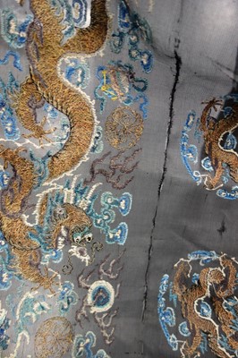 Lot 264 - An embroidered summer formal robe or Chaofu, Chinese, 19th century