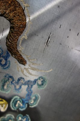 Lot 264 - An embroidered summer formal robe or Chaofu, Chinese, 19th century