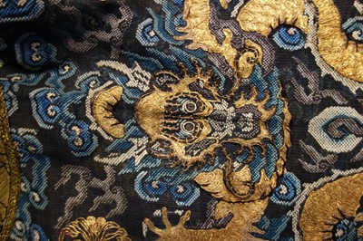 Lot 264 - An embroidered summer formal robe or Chaofu, Chinese, 19th century