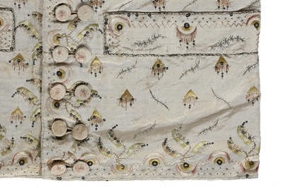 Lot 35 - Three men's embroidered silk waistcoats, late 18th-early 19th century