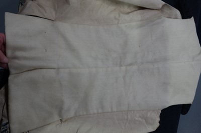 Lot 35 - Three men's embroidered silk waistcoats, late 18th-early 19th century