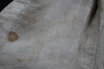Lot 35 - Three men's embroidered silk waistcoats, late 18th-early 19th century