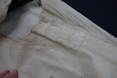 Lot 35 - Three men's embroidered silk waistcoats, late 18th-early 19th century