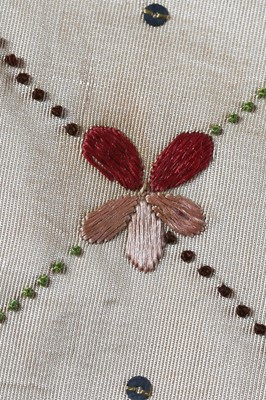Lot 35 - Three men's embroidered silk waistcoats, late 18th-early 19th century