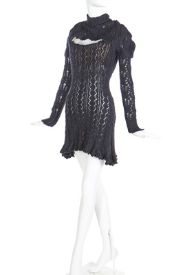 vivienne westwood knitted dress Vivienne Westwood Crochet Dress A Close Up Of Vivienne Westwood's Crochet Dress From The Fall