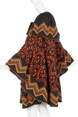 Lot 132 - A good Bill Gibb/Kaffe Fassett knitted wool cape-like jacket, 'Byzantine' collection, Autumn-Winter 1976-77