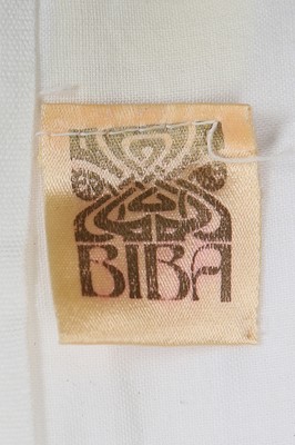 Lot 98 - A good Biba historically-inspired white cotton gown, 1966