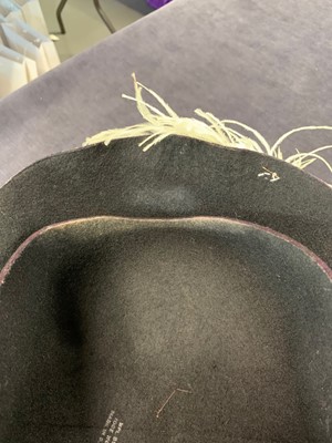 Lot 233 - A Vivienne Westwood felt hat with Swarovski crystal-covered horns, 2008