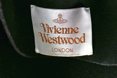 Lot 233 - A Vivienne Westwood felt hat with Swarovski crystal-covered horns, 2008