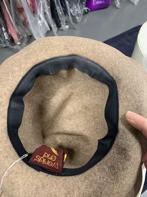 Lot 234 - A World's End Classics brown felted wool 'Punkature' hat, late 1990s