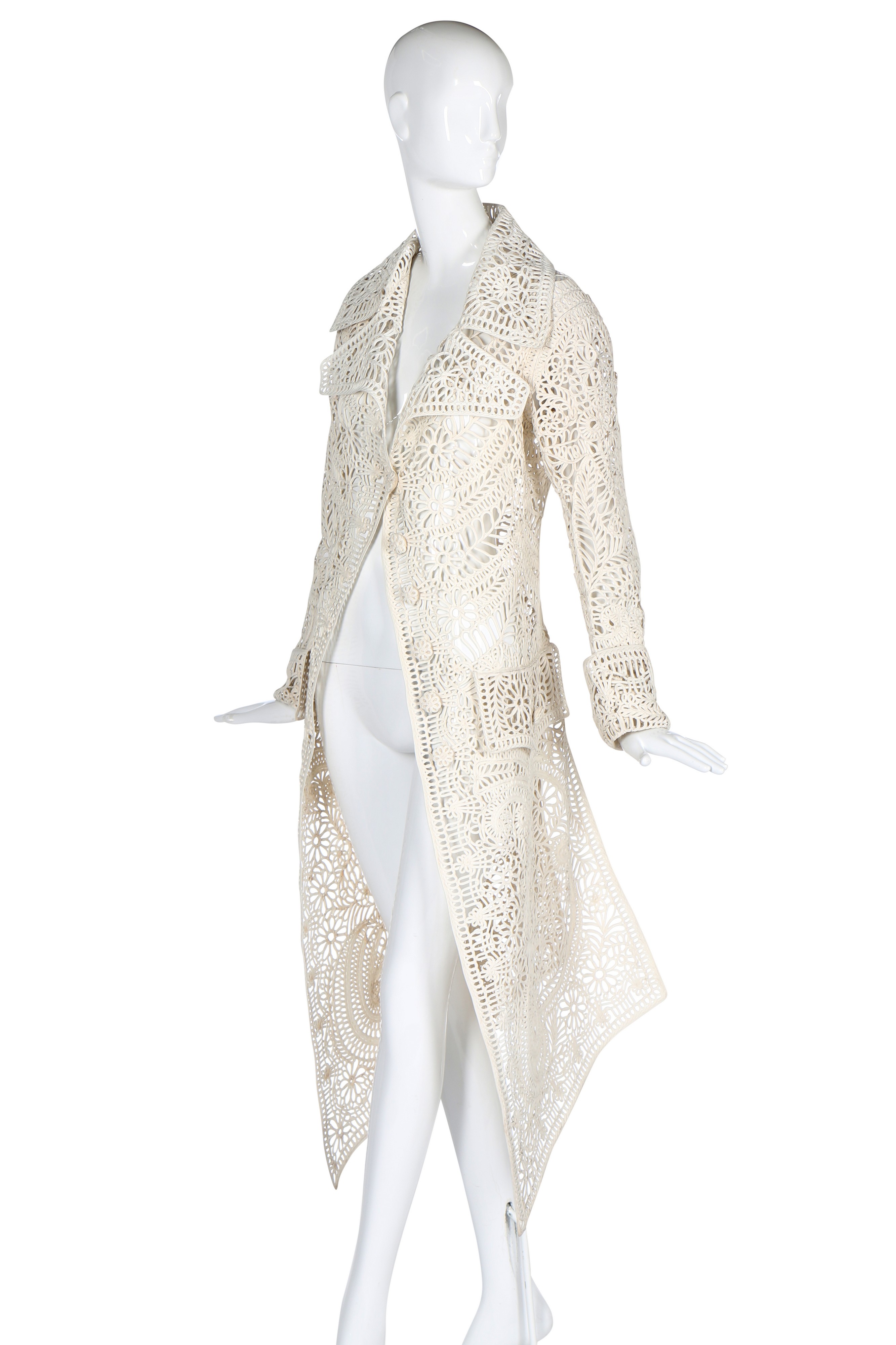 【美品】 ガリアーノ galliano 総柄 中綿 ロングコート 38 M 白 Lot 152 - A Christian Dior by John Galliano haute