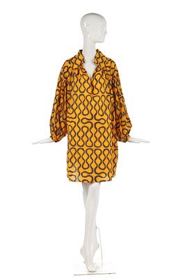 Lot 358 - A fine Westwood/McLaren squiggle print shirt and sash, 'Pirate' collection, Autumn-Winter 1981-82