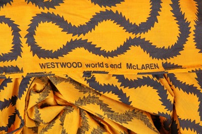 Lot 358 - A fine Westwood/McLaren squiggle print shirt and sash, 'Pirate' collection, Autumn-Winter 1981-82