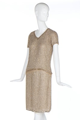 Lot 171 - An Oscar de la Renta embellished silk-chiffon ensemble, 2000s