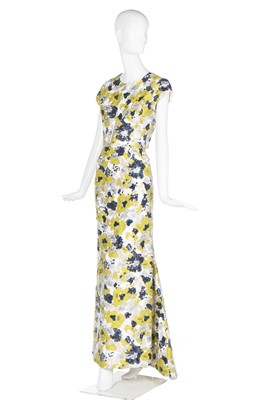 Lot 172 - An Oscar de la Renta ensemble of printed cotton-silk, Spring-Summer 2009