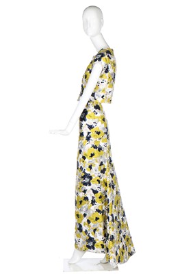 Lot 172 - An Oscar de la Renta ensemble of printed cotton-silk, Spring-Summer 2009