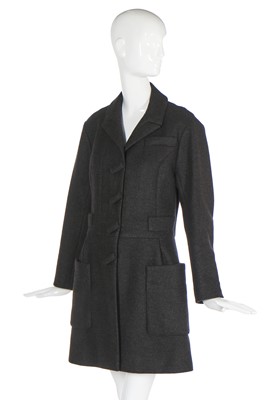 Lot 160 - A Louis Vuitton charcoal-grey wool coat, modern