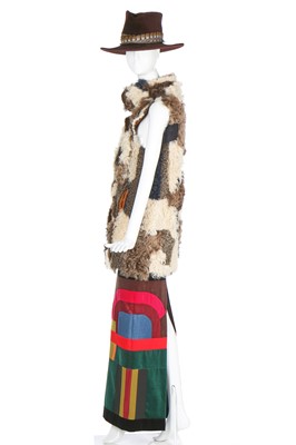 Lot 173 - A Tom Ford patchwork denim skirt, Autumn-Winter 2015