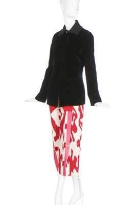Lot 173 - A Tom Ford patchwork denim skirt, Autumn-Winter 2015