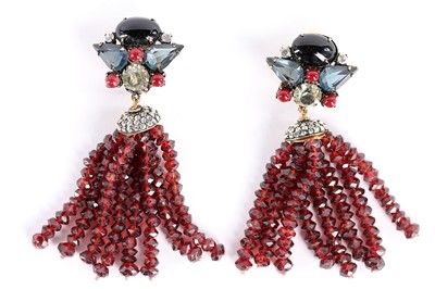 Lot 144 - A pair of Iradj Moini faceted cut glass...