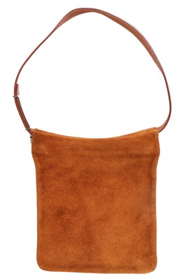Lot 131 - An Hermès suede and leather belt-bag, 2000