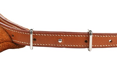 Lot 131 - An Hermès suede and leather belt-bag, 2000