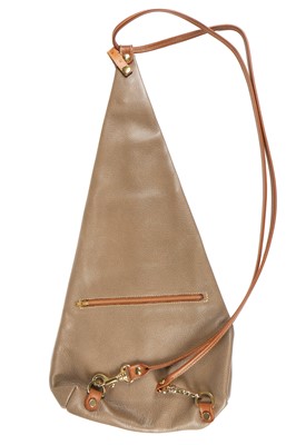 Lot 131 - An Hermès suede and leather belt-bag, 2000