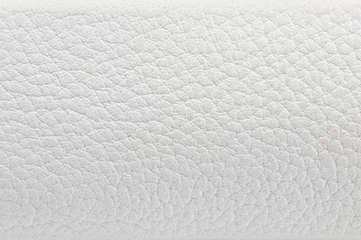 Lot 126 - An Hermès white Fjord leather Massi bag, modern