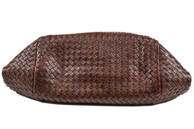 Lot 133 - A Bottega Veneta woven brown leather bag, modern