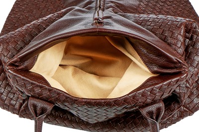 Lot 133 - A Bottega Veneta woven brown leather bag, modern